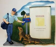 Vanmark Postmark Mailman & Dogs Letter Carrier U.S. Post Office Picture Frame  picture
