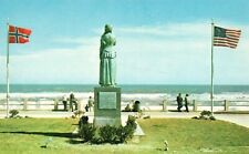 Postcard VA Virginia Beach Norwegian Lady Statue Chrome Vintage PC G4622 picture