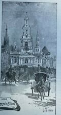 1891 London England Strand Street illustrated picture