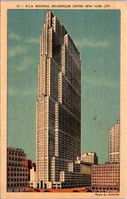 New York City NY RCA Building Rockefeller Center c1938 Vintage Postcard picture
