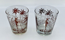 Beachbum Burts Cocktail Glasses Redondo Beach California Vintage 2 EUC picture