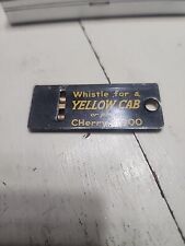 Vinatge 1930s Yellow Cab Whistle Metal picture