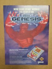 Vintage 1992 GALOOB GAME GENIE Print AD SEGA Genesis NES SNES Advertisement  picture