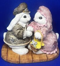 Vintage Patchville Bunnies Easter Rabbit Honey Bunny Figurine picture