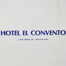 1979 Hotel El Convento Restaurant Menu 100 Calle del Cristo San Juan Puerto Rico picture