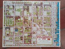 Rare 1986 Bob Terrio Philadelphia 1787, Pennsylvania Pictorial Map, City Plan picture