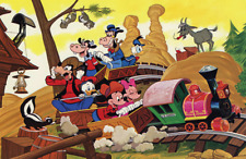 Walt Disney World Big Thunder Mountain Donald Disneyland Mickey Retro Poster picture