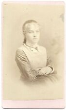 Vintage CDV Photo of Pretty Teenage Girl JOSIE BATES From Webster Massachusetts  picture