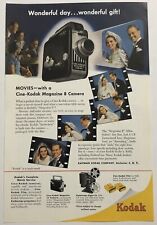 Vintage 1949 Original Print Advertisement Full Page - Kodak Magazine 8 Camera picture
