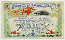March 18, 1942 Domain Of Neptunus Rex Shellback Equator USS Wharton (AP-7) Card picture