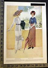 1912 WOMEN FASHION EDWARDIAN DRESS STYLE DESIGN SEWING PATTERN PRINT 35578  picture
