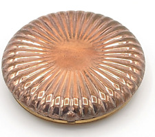 Vintage Antique Copper & Brass Majestic Powder Compact With Mirror picture