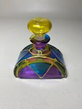 Vintage Art Glass Bottle Perfume Glass Bottle Art Glass Decanter 100 ML Italy picture
