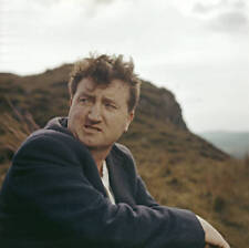 Irish poet and writer Brendan Behan pictured on a hillside in - 1960s Old Photo picture