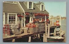 One of the numerous colorful Maine Lobstermen's shacks Vintage Postcard picture