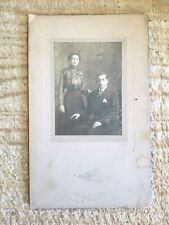 HUSBAND & WIFE,WATKINS,NY.VTG LARGER SIZE CABINET PHOTO*CP13 picture