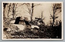 RPPC Concrete Pill Box Dug in Guard Post Built by the Germans 1910-1930 Postcard picture