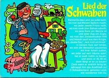 Lied Der Schwaben Germany Song of Schwaben Postcard unused (19593) picture