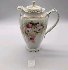 Vintage Royal Austria Porcelain Lidded Chocolate Pot 8 3/8
