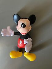 Walt Disney Vintage Mickey Mouse Hard Rubber Figures  7inches Movable picture