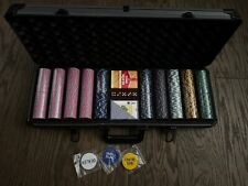 500 Piece Monte Carlo Low Denomination Poker Chip Set - 14g Heavy Clay Chips picture