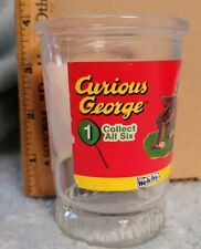 Vintage CURIOUS GEORGE  WELCH'S JELLY GLASS NUMBER 1 1990s picture