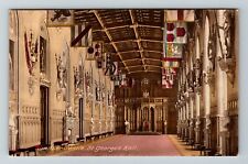 London UK-United Kingdom, Windsor Castle, St George's Hall Vintage Postcard picture