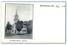 c1905's Congregational Church Exterior Newtown Connecticut CT Unposted Postcard picture