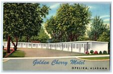 c1940's Golden Cherry Motel Restaurant Cottages Tree Opelika Alabama AL Postcard picture