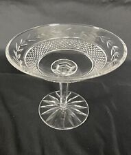 Waterford Crystal Compote or Candy Dish, heavyweight 13.4 oz, beautiful ring picture
