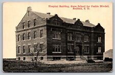 Hospital Building State School for Feeble Minded Redfield South Dakota 1913 PC picture