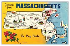 Greetings From Massachusetts - The Bay State Postcard picture