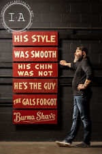 Vintage Burma-Shave Roadside Sign Complete Set picture