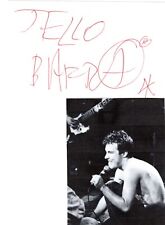 Jello Biafra signed card Dead Kennedys Singer picture