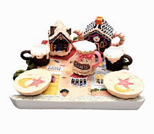 Vtg 97 Popular Imports Old English Candy Shoppe Miniature Tea Set Resin Decor picture