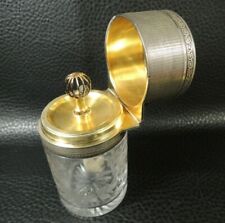 French Royal palace Sterling Silver and vermeil Baccarat Glass Perfume lamp picture