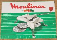 Vintage Moulinex Shredder Grater Slicer Mouli Julienne 445 White With 5 Discs picture