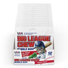 The Official Big League Chew Original Bubble Gum + Tray (12 Packs) picture