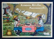 Kendall French Laundry Soap, men eating lunch picture