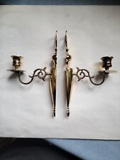 Pair Of American Museum Collection Baldwin Brass Sconce 7451 Wall Candle picture