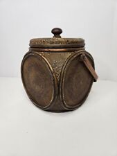 Vintage Wooden Decorated Handbag Purse Box Basket Unique picture