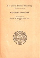 Original Old Vintage Memorial Exercises Program James Millikin University 1919 picture