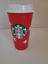 Starbucks 2022 Reusable Red Holiday Cup w/ Lid 16oz Christmas Grande - 25 Years picture