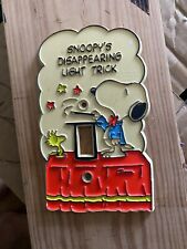 Vintage 1965 Peanuts Snoopy Woodstock Light Switch Plate United Feature Syndicat picture