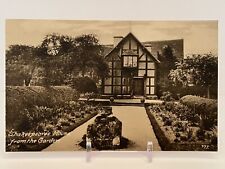 Vintage Postcard Shakespeare's House Showing The Garden Stratford England picture