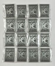 Wrasa Paperweight Metal Custom Logo 2 x 3 inch Lot of 16 picture