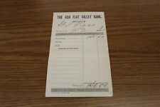 OLNEY, INDIAN TERRITORY RECEIPT - ASH FLAT VALLEY BANK 1906 picture