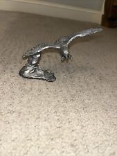 Vintage Pewter Eagle Red Eyes picture