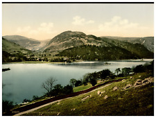 England. Lake District. Ullswater from Place Fell.  Vintage Photochrome by P.Z picture