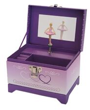 Ballerina Music Box 3 Hearts 4.3 x 4 x 5.75 inches picture